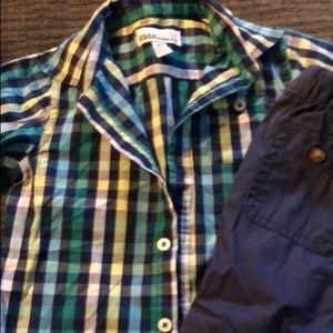 Boys button up shirt & pants